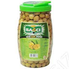 BAGCI SCRATCHED GREEN OLIVE 1500G PET